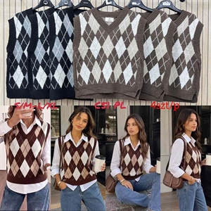 Sweter damski bez rękawów