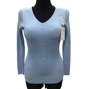 Sweter damski z dekoltem w serek