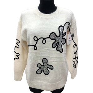 Sweter damski okrągły M/L-XL/2XL