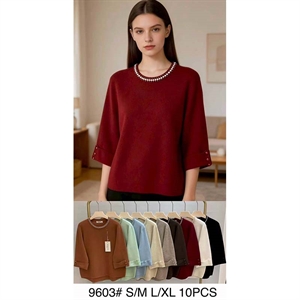 Sweter damski okrągły S-XL