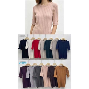 Sweter damski okrągły