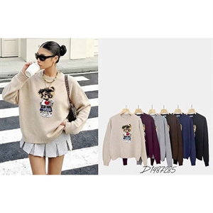 Sweter damski okrągły M/L-XL/2XL