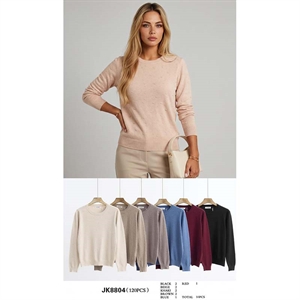 Sweter damski okrągły