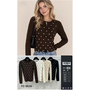 Sweter damski okrągły