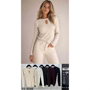 Sweter damski okrągły