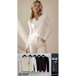 Sweter damski okrągły