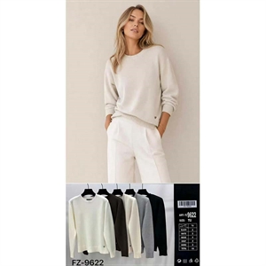 Sweter damski okrągły