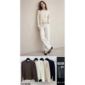 Sweter damski okrągły