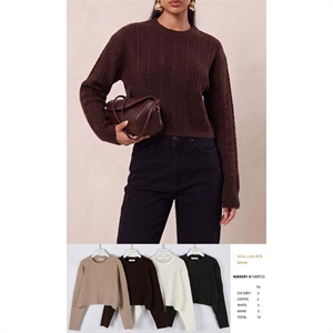 Sweter damski okrągły