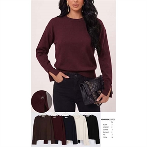 Sweter damski okrągły