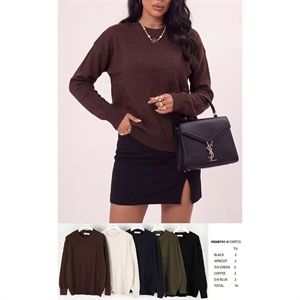 Sweter damski okrągły