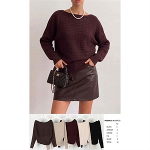 Sweter damski okrągły
