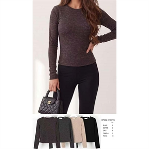 Sweter damski okrągły