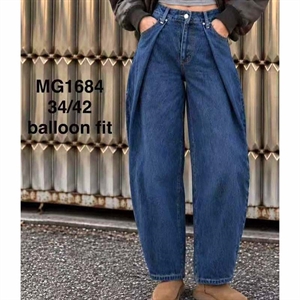 Jeansy balloon fit  34-42
