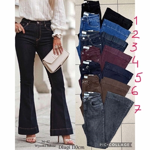 Jeansy dzwony damskie  34-42