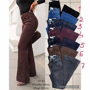 Jeansy dzwony damskie  34-42