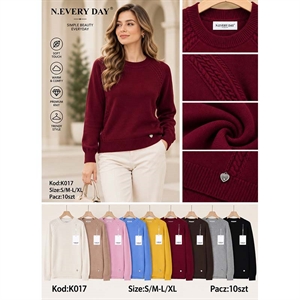 Sweter damski okrągły  S/M-L/XL