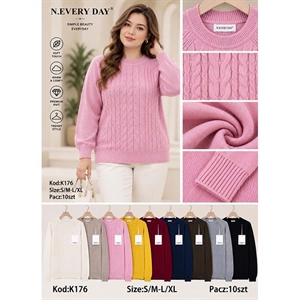 Sweter damski okrągły  S/M-L/XL