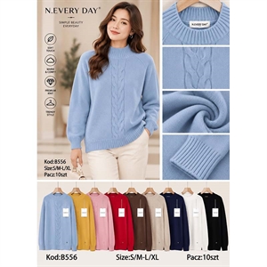 Sweter damski z półgolfem  S/M-L/XL