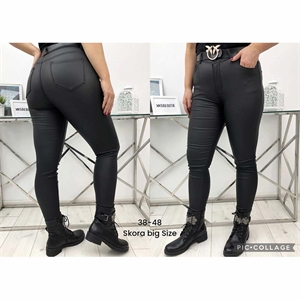 Spodnie ze sztucznej skóry Big Size  38-48