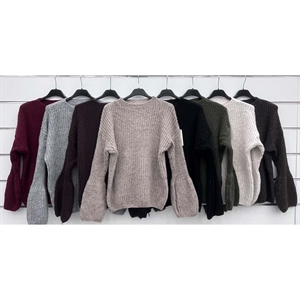 Sweter damski okrągły