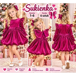 Sukienka dziewczęca  1-6 lat