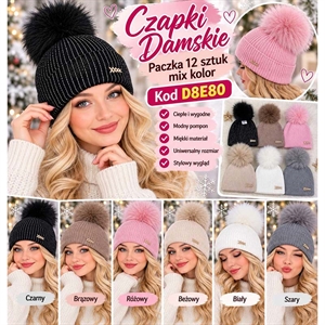 Czapka ocieplana damska