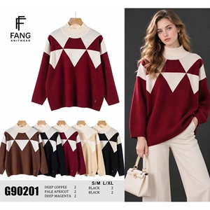 Sweter damski z półgolfem  S/M-L/XL