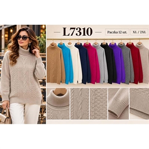 Sweter damski z golfem  XL/2XL