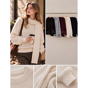 Komplet Sweter + Szalik