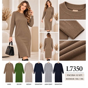 Sukienka sweterkowa damska   2XL-3XL