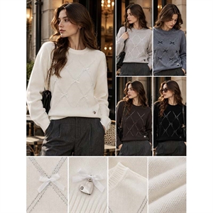 Sweter damski okrągły  M/L-L/XL