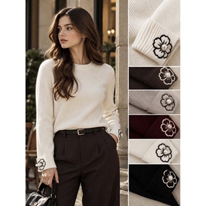 Sweter damski okrągły  S/M-M/L