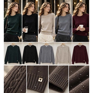 Sweter damski okrągły