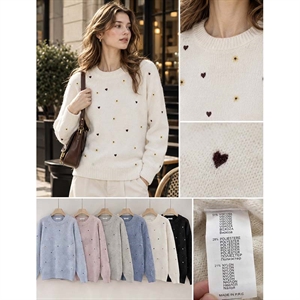 Sweter damski okrągły