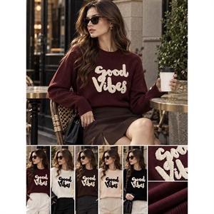 Sweter damski okrągły