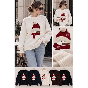 Sweter damski okrągły