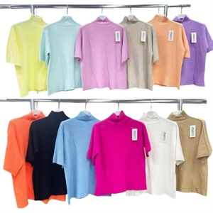 Sweter damski z krótkim rękawem