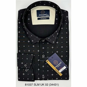 Koszula męska slim fit ze wzorem produkt Turecki  M-2XL