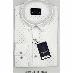 Koszula męska slim fit ze wzorem produkt Turecki  M-2XL