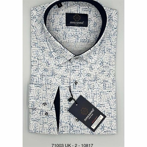 Koszula męska slim fit ze wzorem produkt Turecki  M-2XL