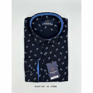 Koszula męska slim fit ze wzorem produkt Turecki  M-2XL