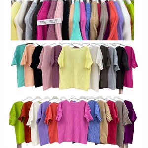 Sweter damski z krótkim rękawem