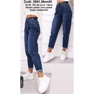Jeansy mom fit  25-30(XS-XL)