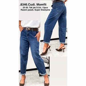 Jeansy mom fit  25-30(S-2XL)