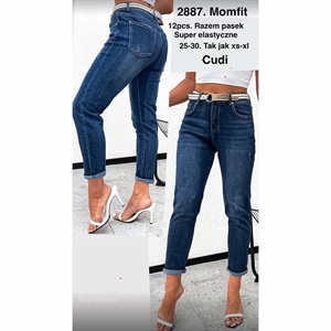 Jeansy mom fit  25-30(XS-XL)