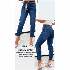 Jeansy mom fit  25-30(XS-XL)