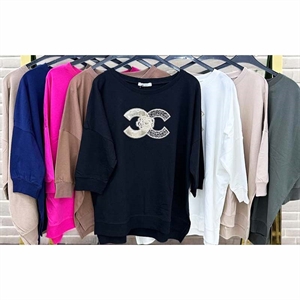 Bluzka damska z 3/4 rękawem  S/M-L/XL