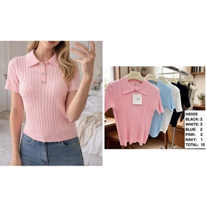 Sweter damski z krótkim rękawem