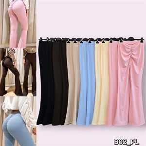 Legginsy dzwony damskie - Produkt Włoski